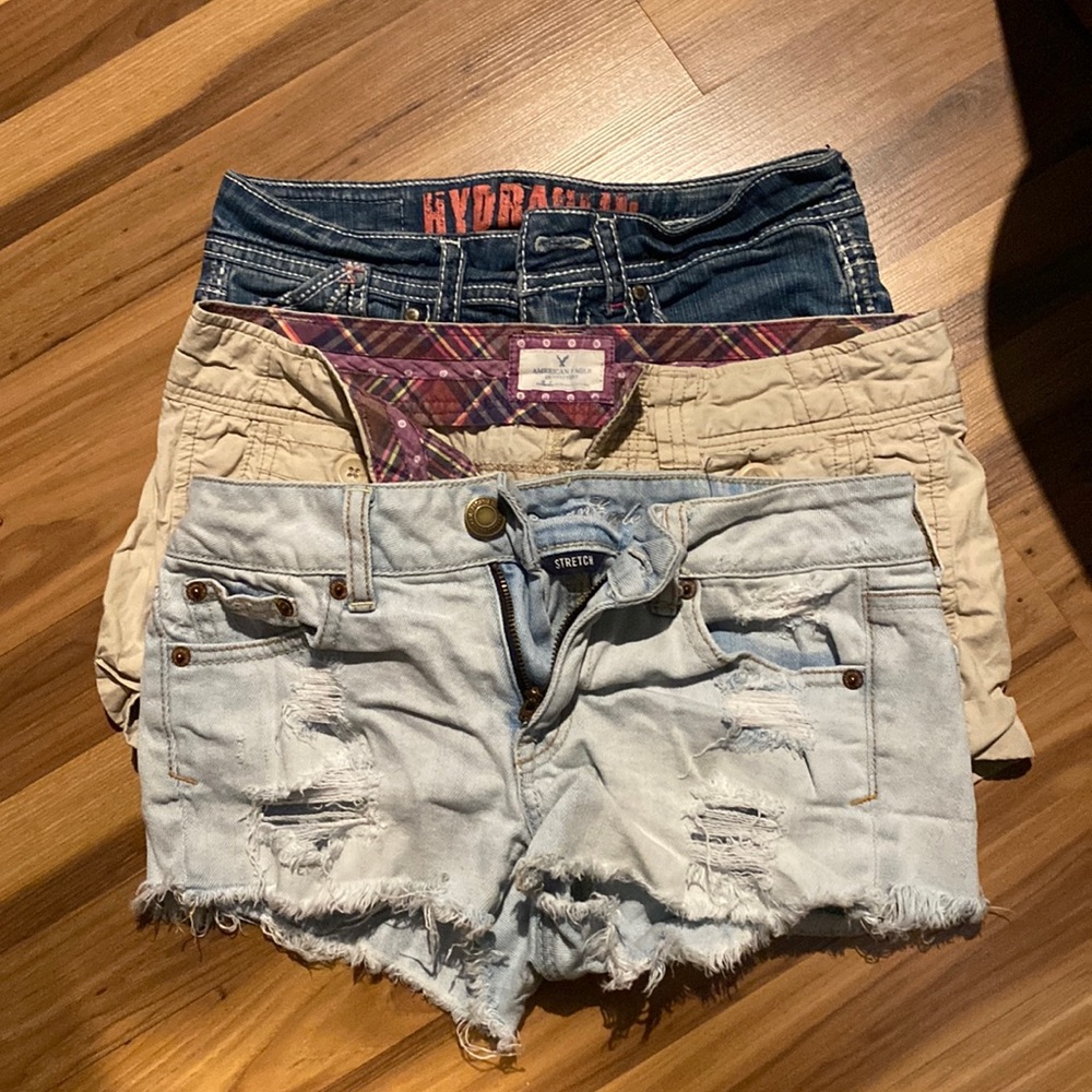 American Eagle & Hydraulic jean shorts size 2